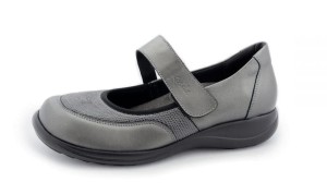 Kosela Medic Buty profilaktyczne, zdrowotne damskie 9296 Ciemny Nikiel+Stretch