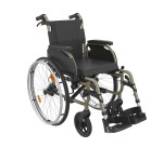 ICON 20 REHASENSE Wytrzymały i lekki składany wózek aluminiowy z hamulcami dla opiekuna