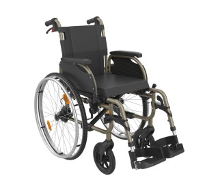 ICON 20 REHASENSE Wytrzymały i lekki składany wózek aluminiowy z hamulcami dla opiekuna