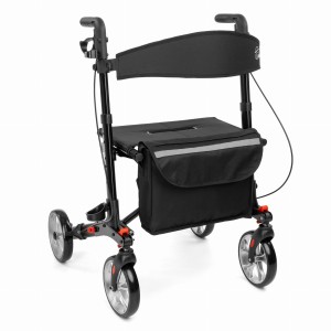 YOLA Podpórka czterokołowa lekka aluminiowa składana, balkonik, chodzik, rollator