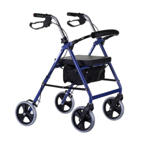 IMPALA Podpórka czterokołowa lekka aluminiowa składana, balkonik, chodzik, rollator