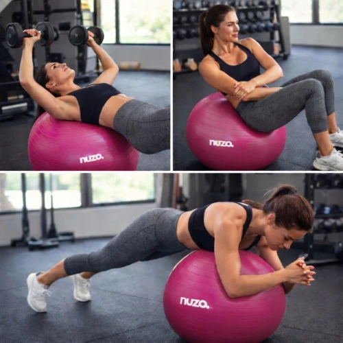 Piłka gimnastyczna do ćwiczeń siedzenia rehabilitacji 65cm fitness pompka