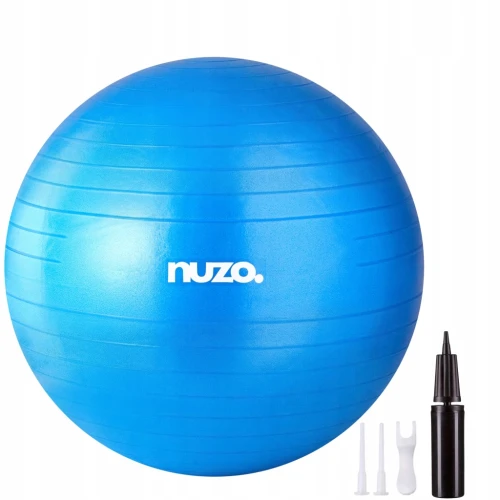 Piłka gimnastyczna do ćwiczeń siedzenia rehabilitacji 65cm fitness pompka