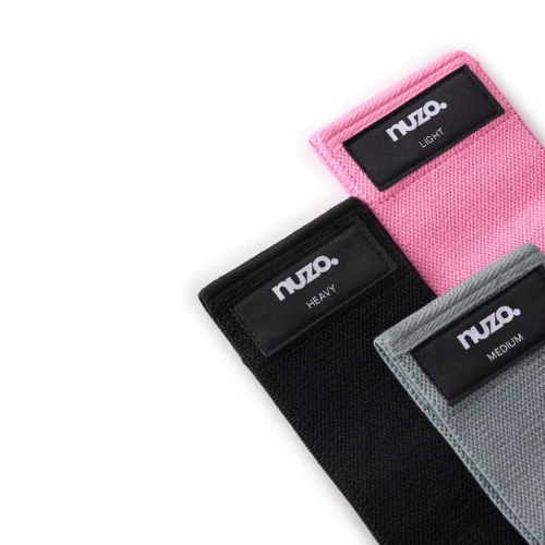 ZESTAW 3 GUM OPOROWYCH DO ĆWICZEŃ TAŚMY MATERIAŁOWE FITNESS MINI HIP BAND