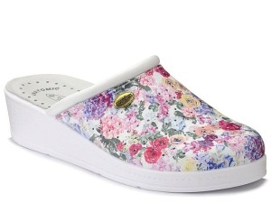 Klapki profilaktyczne damskie 707/ Kwiaty